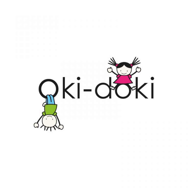 Oki-Doki branding logo on light