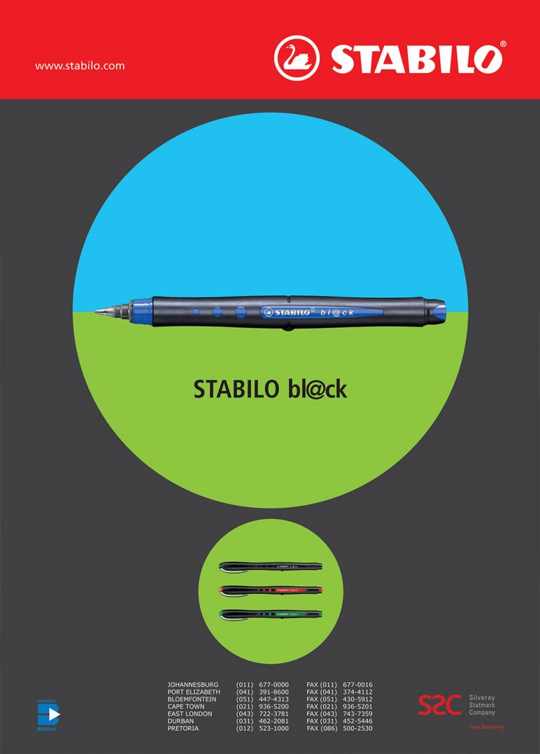 Stabilo black magazine advert