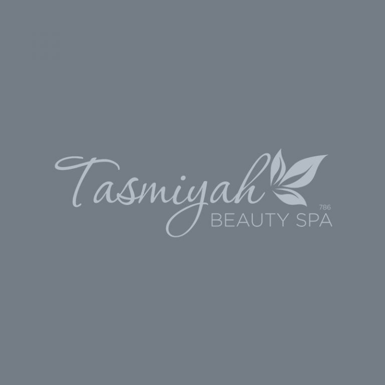 Tasmiyah branding logo on dark