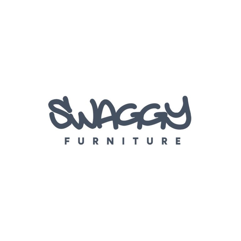 Swaggy Furniture branding logo on light