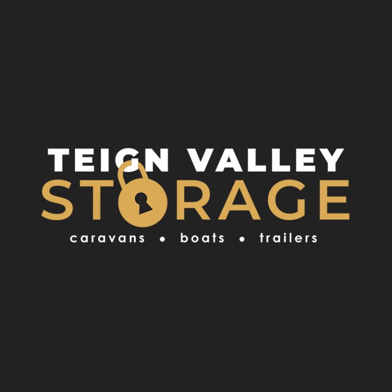 Teign Valley branding logo on dark